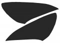 Precut Vinyl Tint Cover For 2010-2012 Hyundai Genesis Coupe Headlights 20 Dark Smoke 