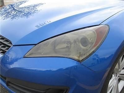 Precut Vinyl Tint Cover For 2010-2012 Hyundai Genesis Coupe Headlights 20 Dark Smoke