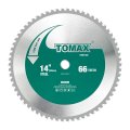 Tomax 14 Inch 66 Tooth Industrial Level Steel And Ferrous Metal Saw Blade With 1 Arbor 