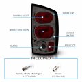 Amerilite Smoke Euro Tail Lights For Dodge Ram Passenger And Driver Side