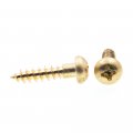 Prime-line Wood Screws Round Head Phillips Drive 8 X 3 4 In Solid Brass 25 Pack