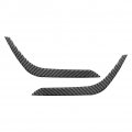 Lirun Carbon Fiber Headlight Eyebrow Eyelid Cover Headlamp Trim Stickers Decoration Left Right For Toyota Tundra 2014-2021