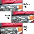 Lirun Carbon Fiber Headlight Eyebrow Eyelid Cover Headlamp Trim Stickers Decoration Left Right For Toyota Tundra 2014-2021