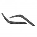 Lirun Carbon Fiber Headlight Eyebrow Eyelid Cover Headlamp Trim Stickers Decoration Left Right For Toyota Tundra 2014-2021