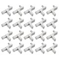 Shelf Support Pegs 30 Pcs Zinc Alloy Kitchen Cabinet Holder Pins 0 In Pin Length For Bookshelf Cupboard Closet Furniture Nickel 
