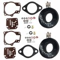 Cylinman 2pc Carburetor Repair Kit With Float Fit For Johnson Evinrude 396701 20 25 28 30 40 45 48 50 60 70 75 Hp Rebuild Set