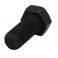Uxcell 8 Grade M14x30mm Full Threaded Left Hand Thread Hex Head Bolt Black