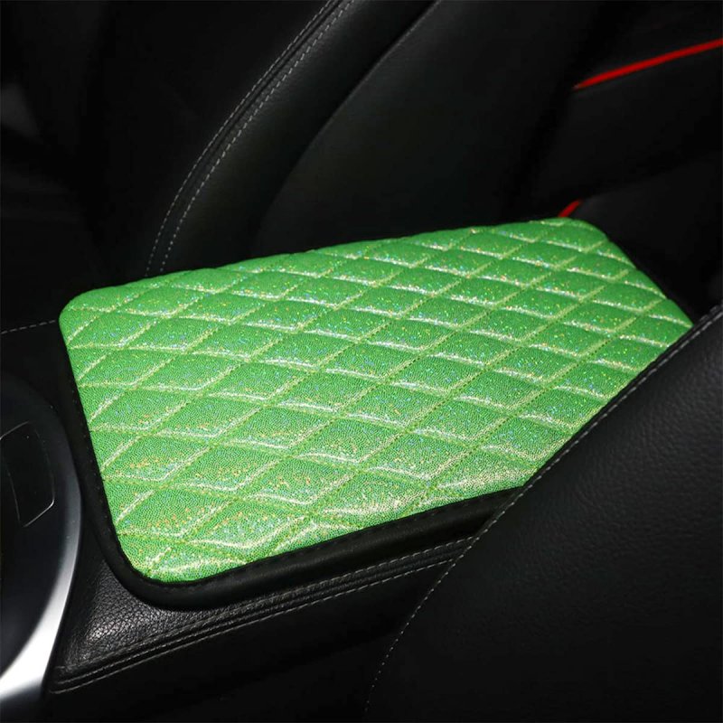 Auceli Car Center Console Pad Shiny Armrest Storage Box Mat Anti-scratch Central Seat Cushion Protector Cover Four Seasons