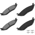 D967 Rear Disc Brake Pads With Hardware For Ram 1500 Dodge Durango Chrysler Aspen And Classic Semi Metal Pad Set 