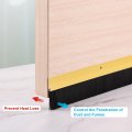 Uxcell Door Brush Bottom Sweep H-shape Aluminum Alloy Base With 3 5-inch Pp For Home Industrial 35-inch L Golden