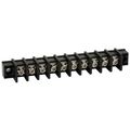 Nte Electronics 25-b100-10 Series 25-b100 Terminal Block Barrier Strip Solder Lug Type 25 Amp 10 Pole 9 50 Mm Pitch 300v 22-12 
