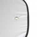 Uxcell 2 Pcs Silver Tone Side Rear Window Sun Shade Shield Visor Cover For Auto Car