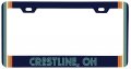 Crestline Ohio Car Metal License Plate Frame Retro Design 