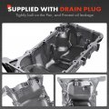 A-premium Engine Oil Pan Sump With Drain Plug Compatible Honda Civic 2012-2015 1 8l Gas