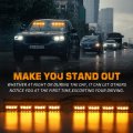 Xridonsen Emergency Dash Strobe Lights Amber Safety Flashing Warning W Digital Display Controller Interior Front Rear
