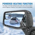 Left Driver Side Mirror For 2019-2024 Chevy Silverado 1500 Black Heated Power Glass Manual Folding Convex Blind Spot Replace