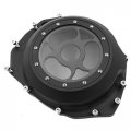Httmt Mt313-01a- Black See Through Engine Clutch Cover Compatible With Suzuk Gsxr1300 Hayabusa 1999-2013 B-king 2008-2009 Glass