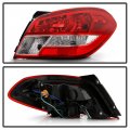 Acanii For 2017 2018 2019 2020 Mitsubishi Mirage G4 Sedan Red Clear Tail Light Brake Lamp Replacement Driver Side