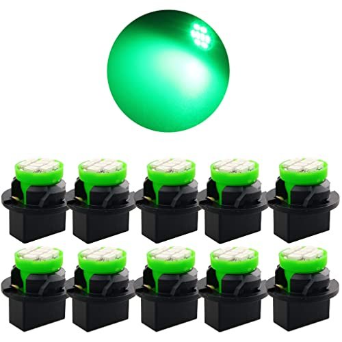 T10 194 168 Led Light Bulbs Green Dash Instrument Panel Gauge Cluster Dashboard Lights 10 Pieces Per Set For Cars And Trucks