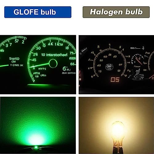 T10 194 168 Led Light Bulbs Green Dash Instrument Panel Gauge Cluster Dashboard Lights 10 Pieces Per Set For Cars And Trucks