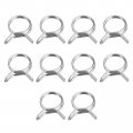 Uxcell Double Wire Spring Hose Clamp 50pcs 304 Stainless Steel 12mm Inner Dia Fit 12 7mm-13 4mm Od Fuel Line Silicone Tube