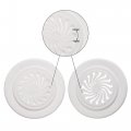 Uxcell Round Vent Cover Abs Plastic Adjustable Air White For 2 4 8 Diameter Hole 4pcs