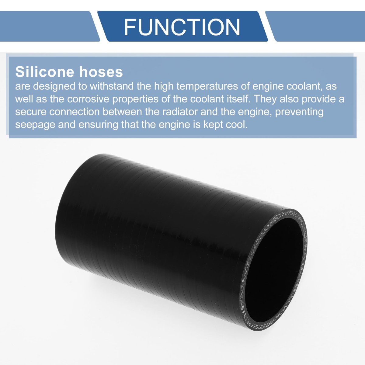 1 Pcs Straight Coupler Silicone Hose 48mm 89 Id 100mm 3 94 Length 0 Degree Car Coolant 3-ply 4mm Thickness Air Intake Turbo