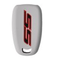 Ss Silicone Key Fob Cover Case Protector With Emblem Badge Trim Decal For Chevrolet Chevy Camaro Malibu Impala 