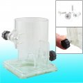 Uxcella Replacement Clear Gray Plastic Woodworker Trimmer Tilting Base