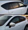 Fits For 2006-2012 Toyota Rav4 Jdm 3d Style Smoked Window Visor Vent Shade Rain Guard