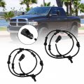 Topteng Car 2pcs Front Left Right Abs Speed Sensor 5103493aa Fits For 4wd Ram 2500 2003-2005 3500