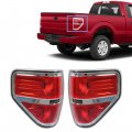 Wflnhb Set Of 2 Passenger And Driver Side Tail Lights Replacement For 2009-2014 Ford F150 Rear Brake Lamps Left Right Red Lens