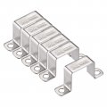 Uxcell U Shaped Connector Bracket 38 X 42mm 304 Stainless Steel For Door Closed Bar Holder Strut Channel 6pcs