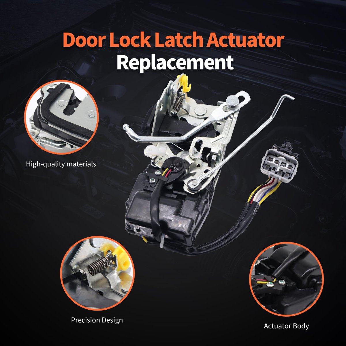 Front Driver Left Side Door Lock Actuator Motor 69040-04010 For Toyota Tacoma 1998-2004 Pickup Extended Standard And Crew Cab