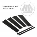 Topteng 6pcs Car Window Pillar Posts Cover Trim Fit For Honda Civic 2006-2011
