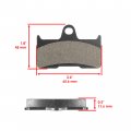 Caltric Rear Brake Disc With Bolt And Pads Compatible Yamaha Yxm700 Viking 4x4 2014-2018 Se 2014-2017