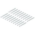 20pcs M7x70mm Hex Socket Countersunk Head Self Tapping Connecting Screws Carbon Steel Furniture Confirmat Screw Silver 
