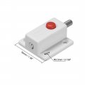 Uxcell Door Bolt Lock 2-inch Plastic Sliding Flush Barrel Latch With Switch Button White