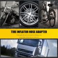 Lock-on Air Hose Adapter With 360a Rotating Chuck 11 Inch Tire Inflation Kit Presta Valve For Bike And Motorcycle Compressor