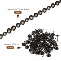 Uxcell 5pcs Upholstery Tacks Strips 1meter Glossy Decorative Nail Trims For Sofa Headboard Chair Furniture With Nails 11mm
