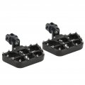 Rear Passenger Footrests Rotatable Wearproof Antislip Cool Design Cnc Wide Foot Pegs For F900r F900xr 2020a 2022 Silver 