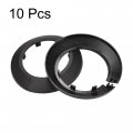 Uxcell Pipe Cover Decoration 63mm Pp Plastic Escutcheon Water Drain Line Black 10pcs