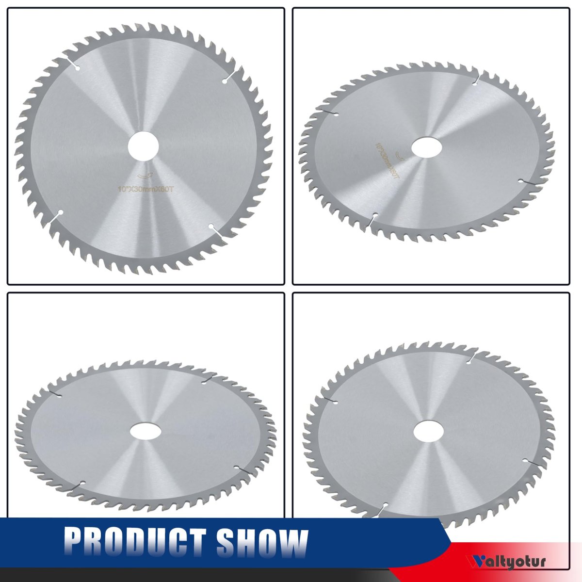 1pcs 10 Inch 60 Tooth Wood Cutting Disc Carbide Tipped Circular Saw Blade Fit For Plastic Metal Tile