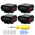 4 Pcs Ignition Coil Connector Repair Kit For Vw Passat Tiguan Beetle Golf Jetta Audi A3 A4 A5 A6 Q7 Tt R8 Harness Plug Replace 