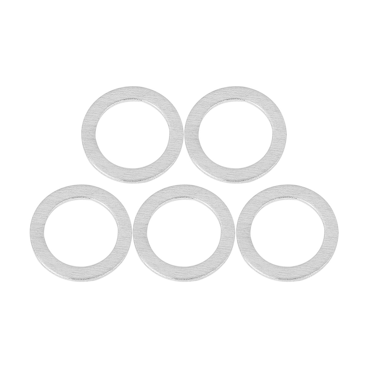 5pcs M14 Silver Tone Oil Drain Plug Gaskets For Hyundai Replace Part Number 21513-23001