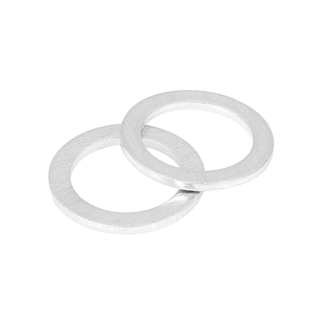 5pcs M14 Silver Tone Oil Drain Plug Gaskets For Hyundai Replace Part Number 21513-23001