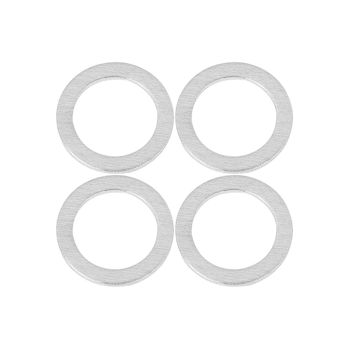 5pcs M14 Silver Tone Oil Drain Plug Gaskets For Hyundai Replace Part Number 21513-23001