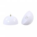 Aspen Creative 28008-15-2 Clip-on Dome Shade For A-type Bulb Indoor Location Light Fixtures White Finish 7 5 8 Diameter X 4 