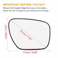 X Autohaux Car Rear View Mirror Glass Replacement With Backing Plate Heated Right Passenger Side For Mazda 5 Cx-7