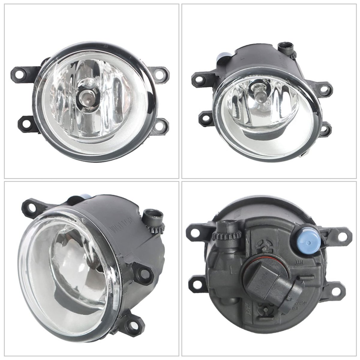 2-pack Fog Light Assembly Chrome Cover Switch Wiring Bulb Kit Replacement For Camry 2012-2014